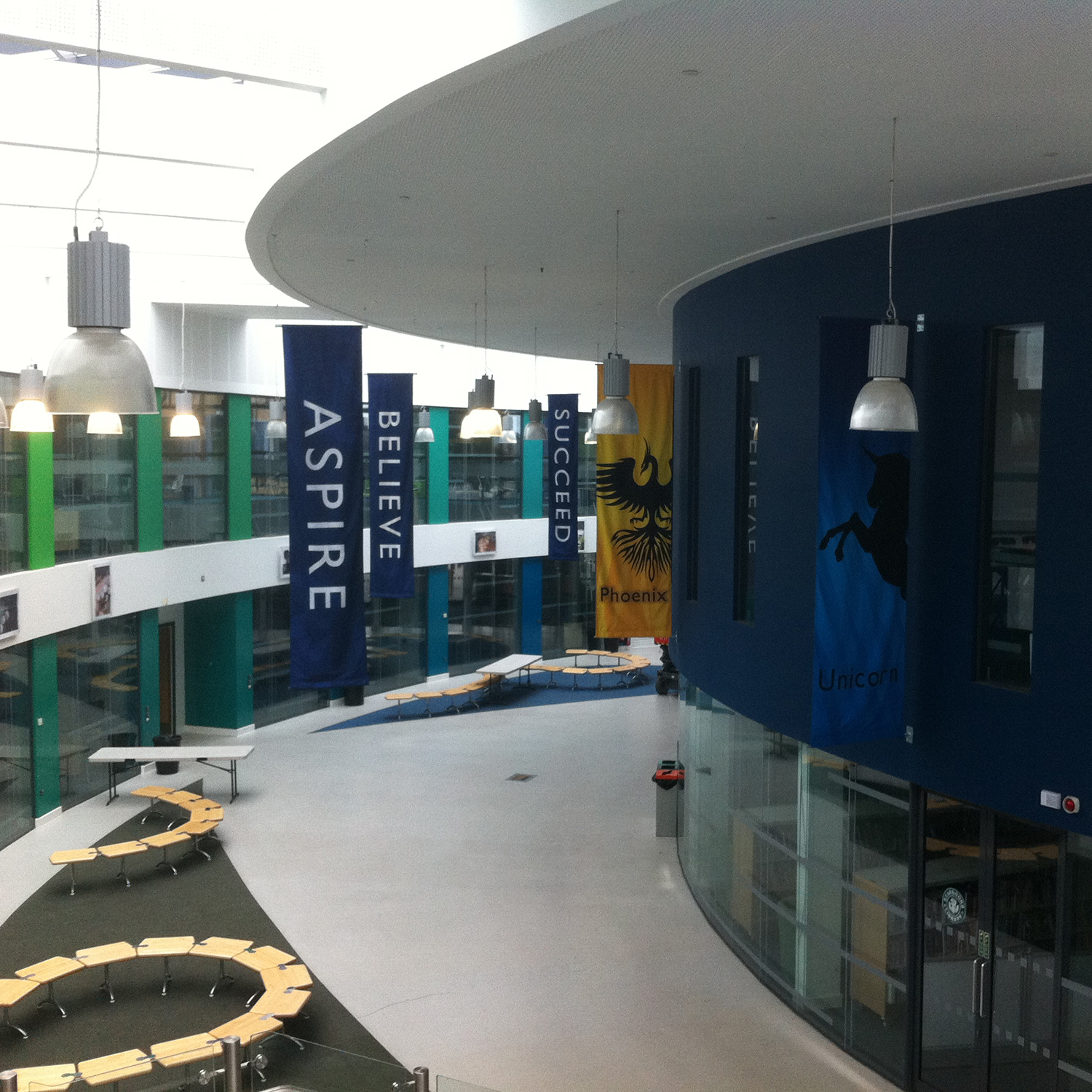 Striking New banners at Nailsea School inspired by Harry Potter