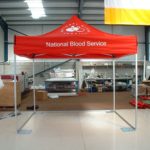 Pop Up Marquee - National Blood Service