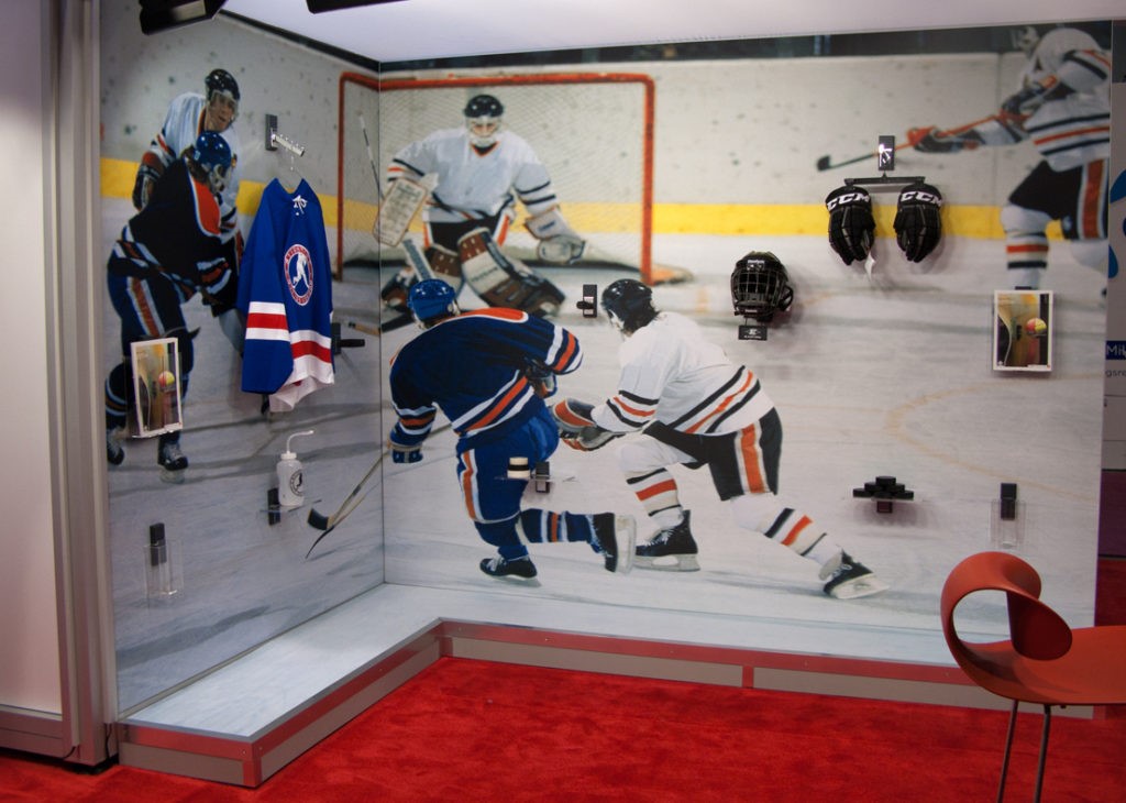 ice hockey print display