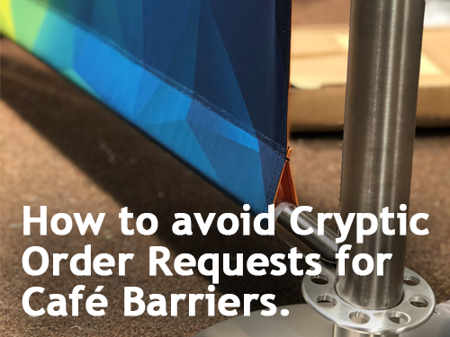 How to avoid Cryptic Order Requests for Café Barriers.