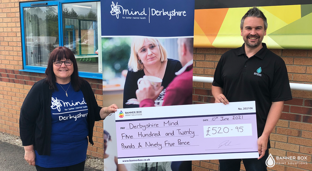 Banner Box Cheque Presentation Mind Charity