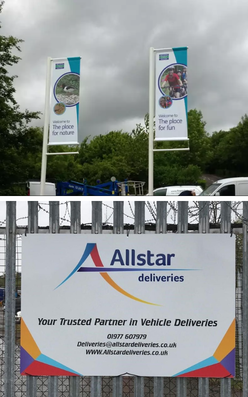 Banner Masts and Hard Signage